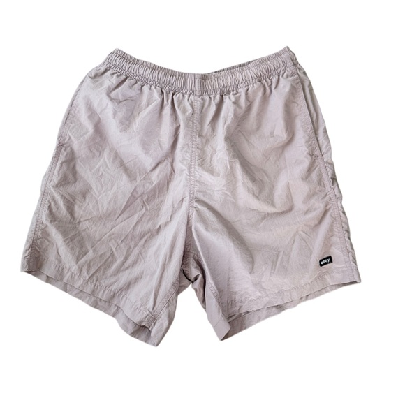 Obey Other - Men’s OBEY Light Purple Shorts swim trunks casual shorts zippered back pocket